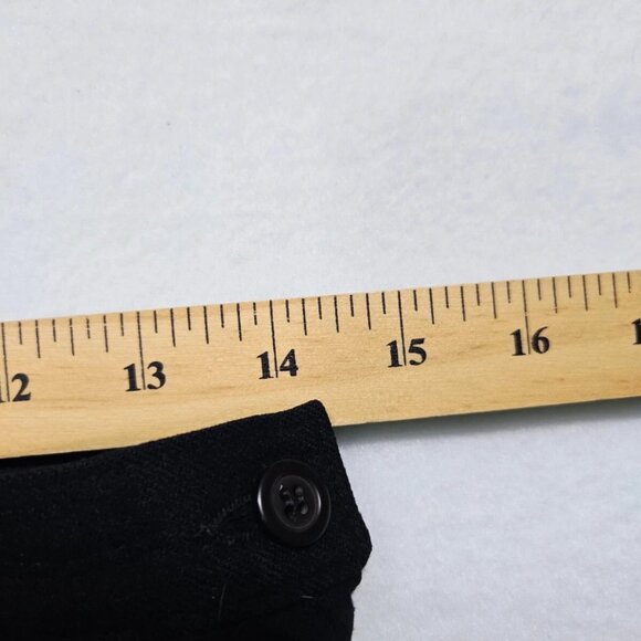 Pendleton Skirt Womens Black Vintage Size 10 Lined Back Slit Wool Button - Picture 11 of 16